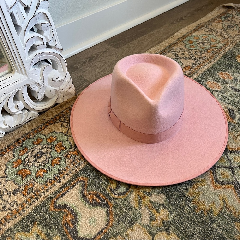 Lack of Color Pink Stardust Rancher Wool Hat Size Small 55cm